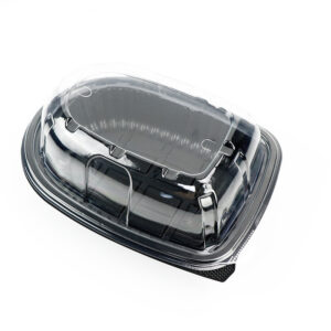 食品级PP高透吸塑餐盒 无手提一次性烤鸡烤鸭盒 耐热外卖打包盒 跨境出口东南亚 / 欧洲 / 中东