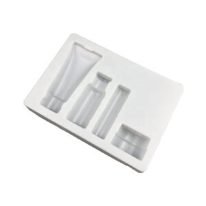 跨境专供 PVC 环保吸塑内托 护肤品泡罩包装 白色定制塑料泡壳