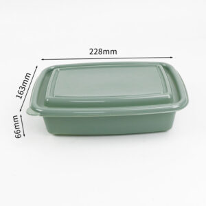 跨境热卖PP食品级印花一次性加厚打包盒1000ml