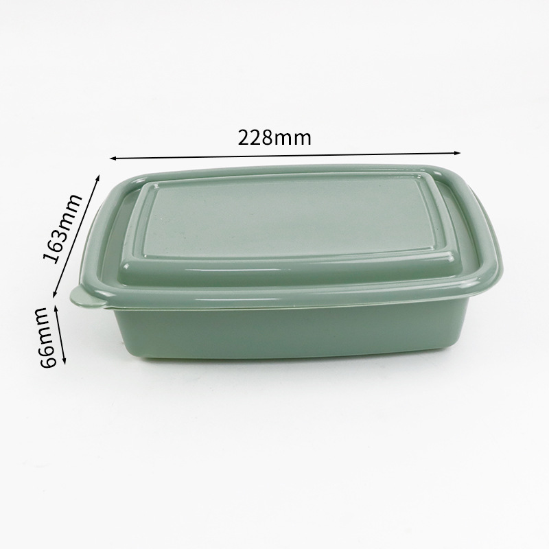 跨境热卖PP食品级印花一次性加厚打包盒1000ml