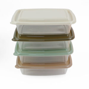 高档美式印花拼盘餐盒 定制花色 PP 耐高温防漏外卖打包盒